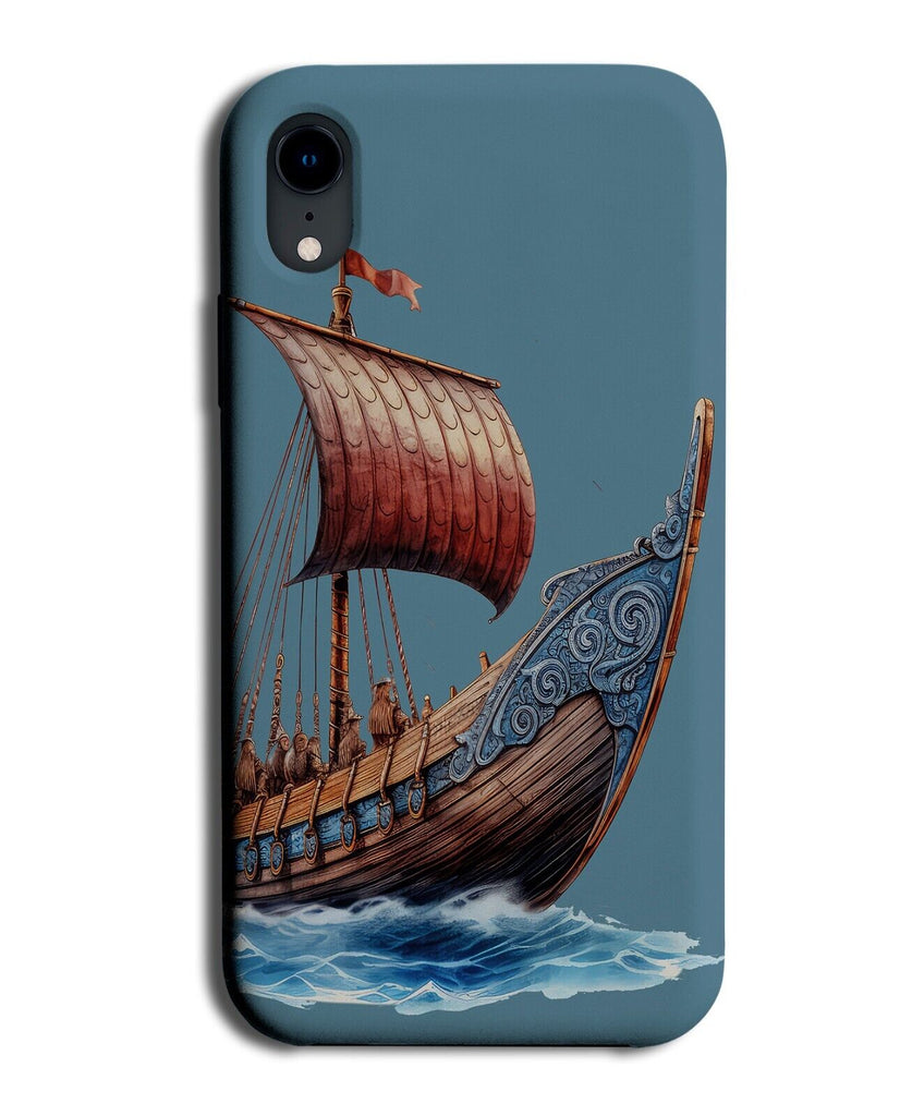 Vikings Ship Sailing Phone Case Cover The Viking Boat Boats Longship Sea CT41