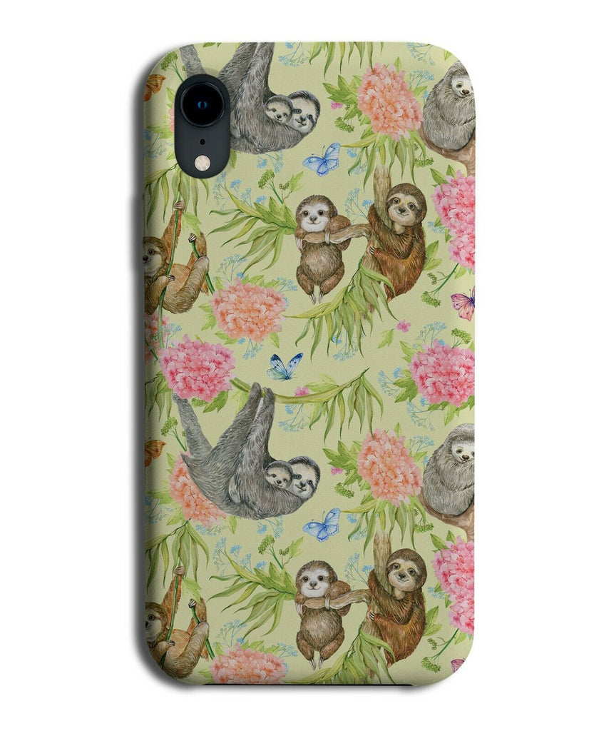 Sloth Painting Phone Case Cover Sloths Animal Animals Picture Photo Image G294