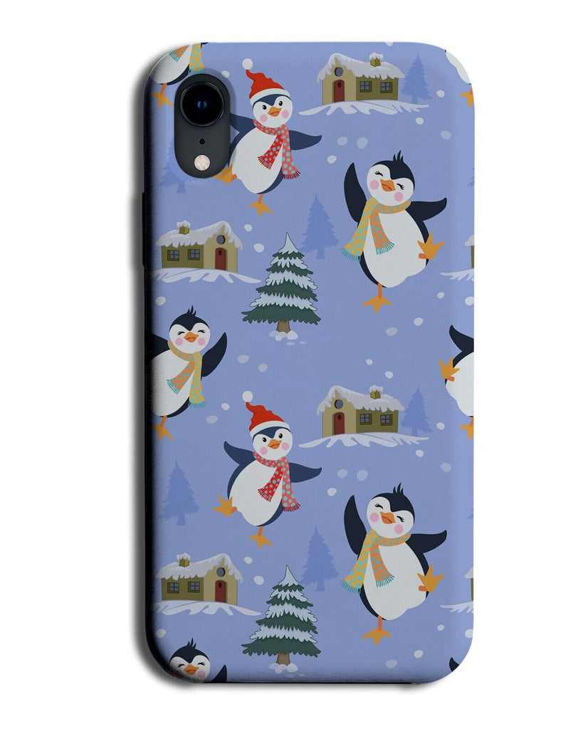 Penguins In Snow Phone Case Cover Penguin Christmas Style Kids Theme Style CB82