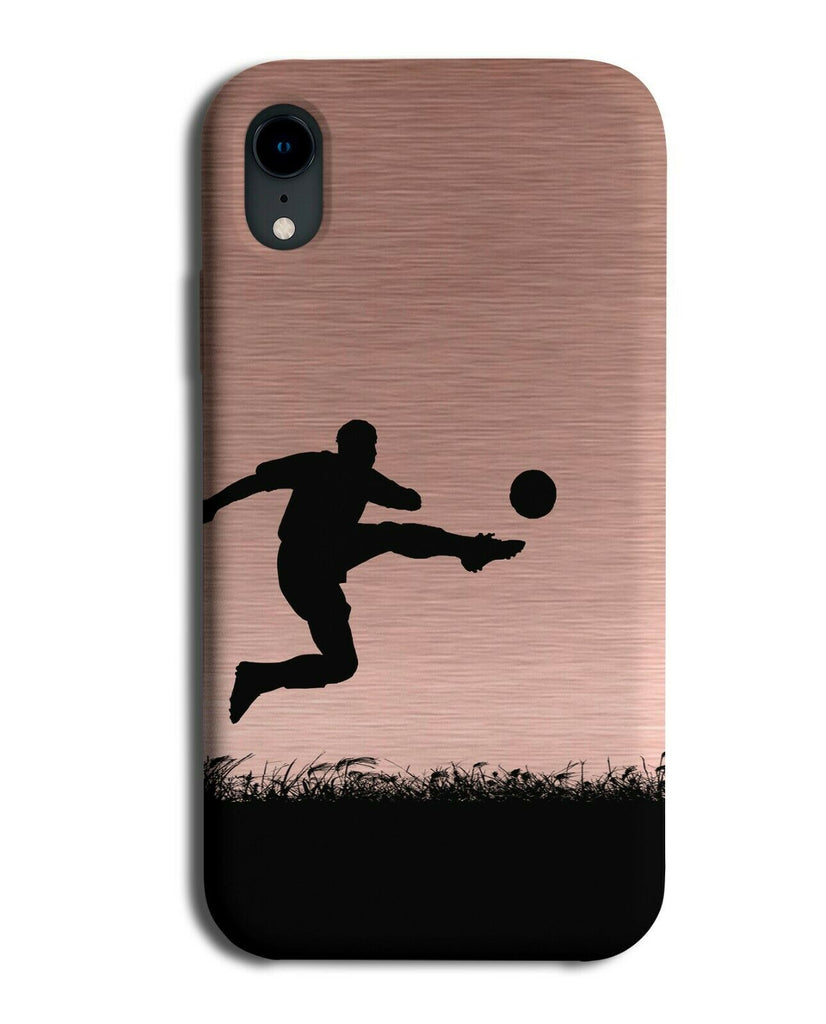 Football Phone Case Cover Footballs Ball Footballer Gift Present Rose Gold i674