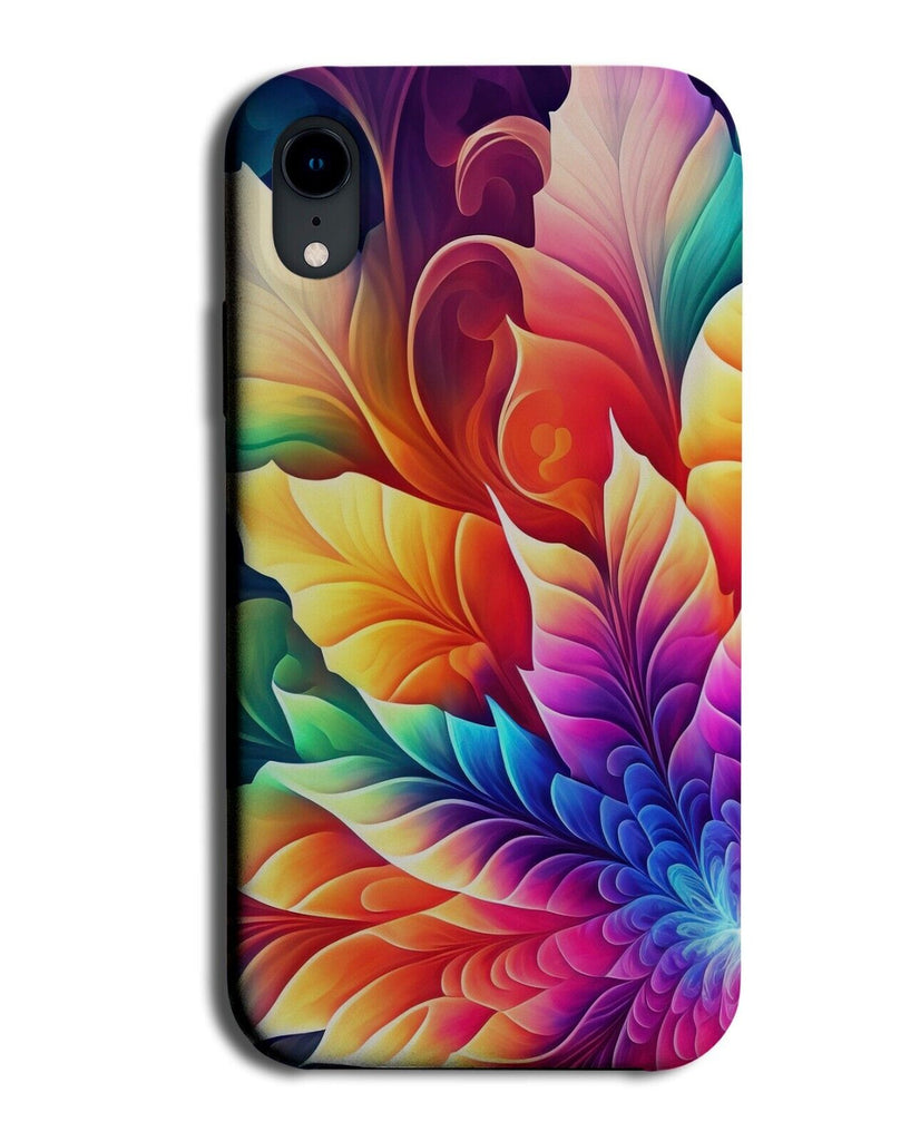 Psychedelic Floral Design Phone Case Cover Colourful Style Flowers Flower BS92