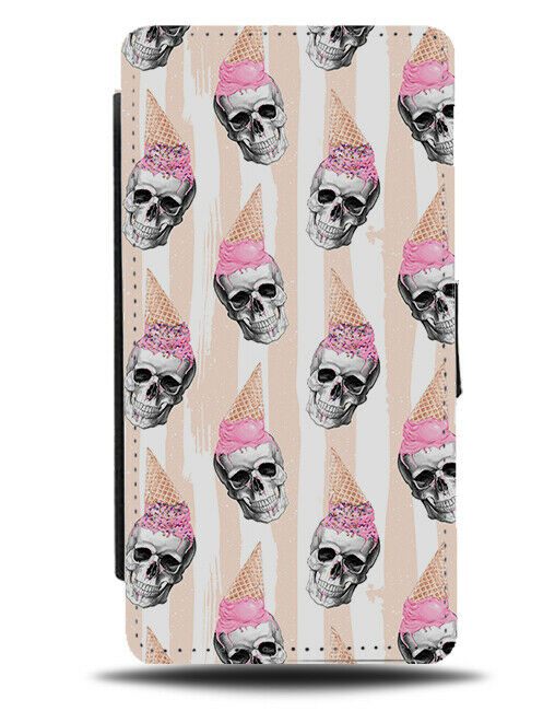 60s Pink Grunge Skull Flip Wallet Case Skulls Skeleton Punk Princess Girls F826