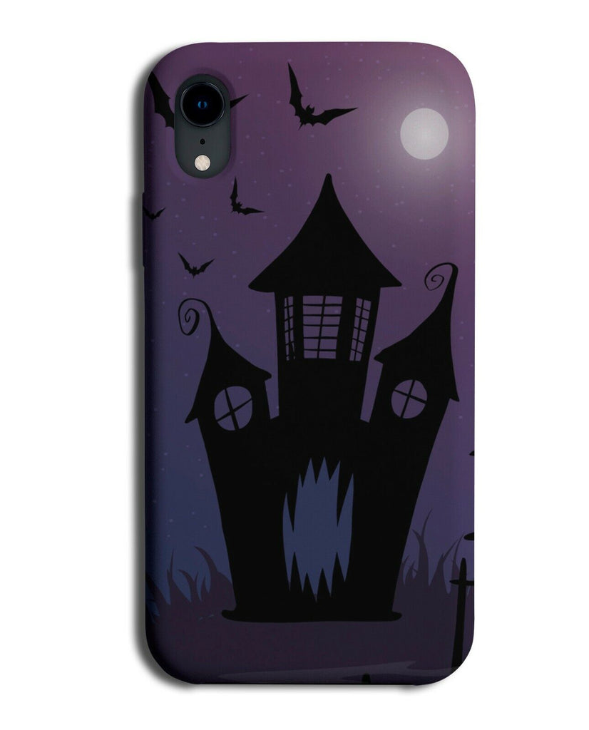 Fun Haunted Mansion Shape Phone Case Cover Haunt Spooky Scary Silhouette J014