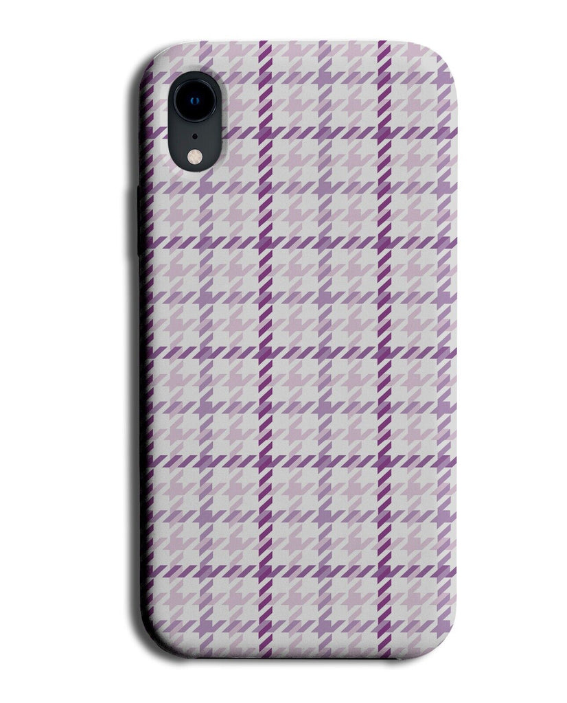 White and Purple Houndstooth Phone Case Cover Hounds Tooth Pattern Style CK63