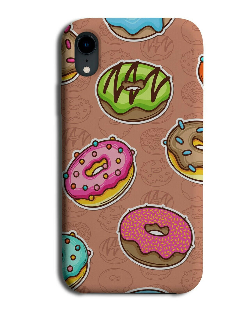 Colourful Doughnuts Pattern Phone Case Cover Doughnut Multicoloured Cartoon d757