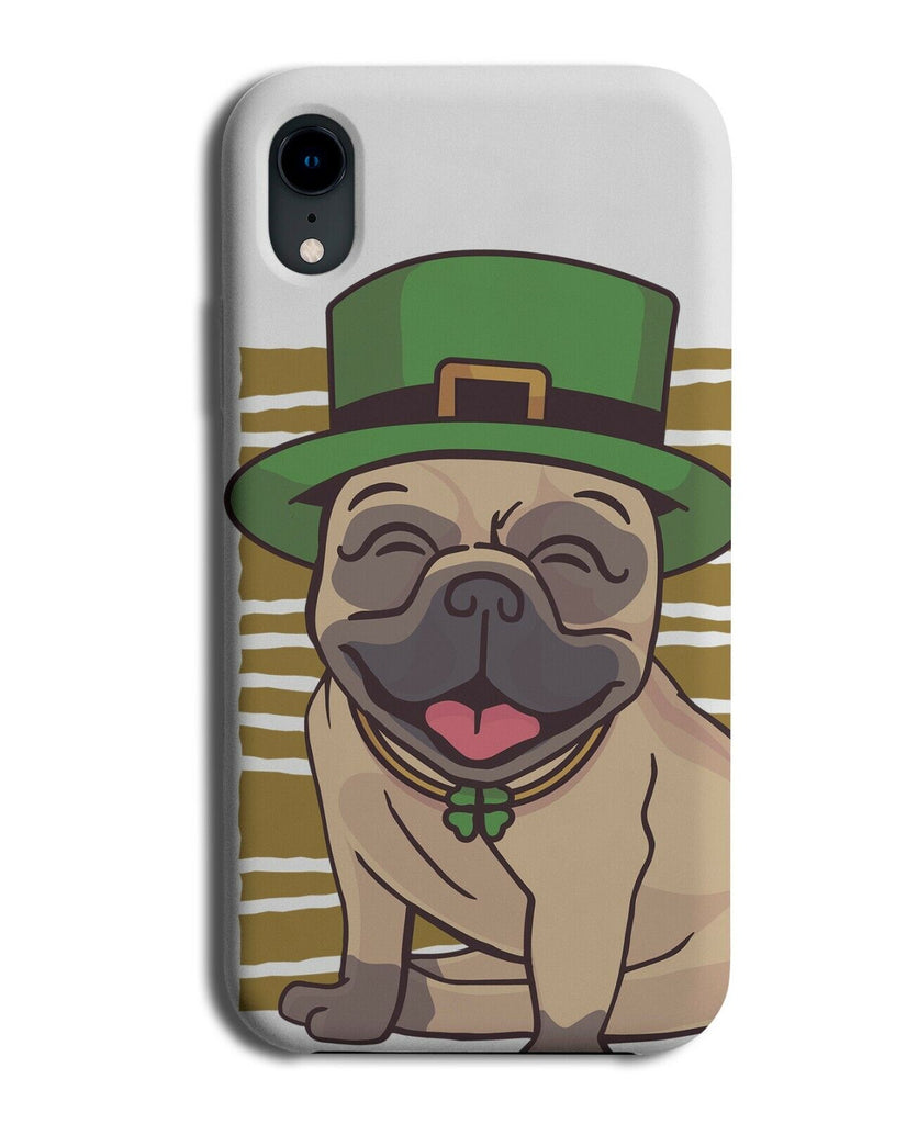 The Irish Pug Puppy Phone Case Cover Pugs St Patricks Day Green Top Hat K157