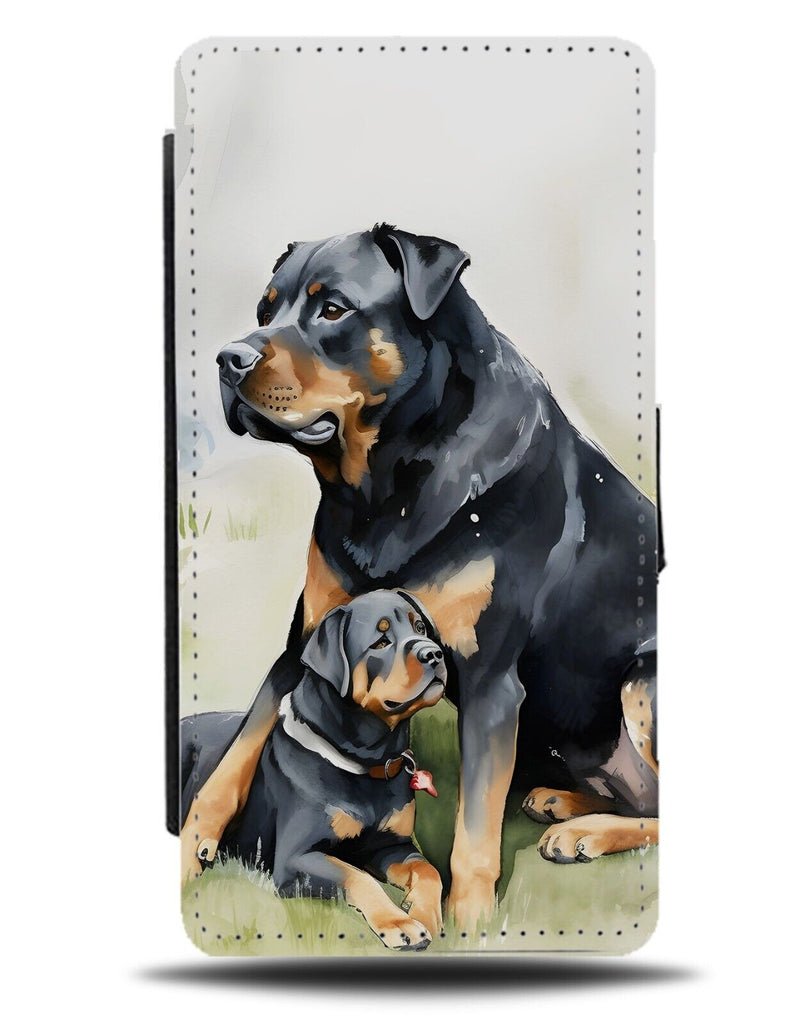 Rottweiler Oil Painting Print Flip Wallet Case Rottweilers Dog Animal Pet CM56