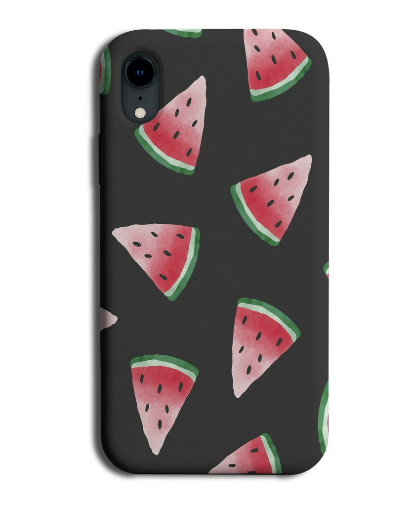 Black Gothic Falling Watermelon Slices Phone Case Cover Watermelons Slice E780