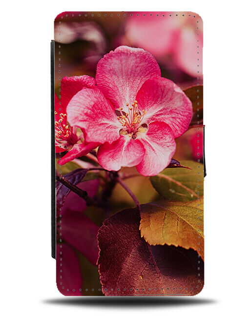 Hot Pink Lily Flower Flip Wallet Case Petals Flowers Photo Nature Florist H893