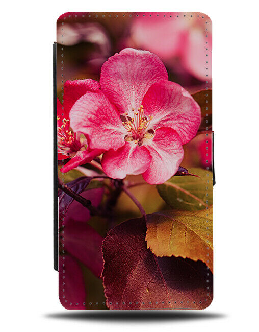 Hot Pink Lily Flower Flip Wallet Case Petals Flowers Photo Nature Florist H893