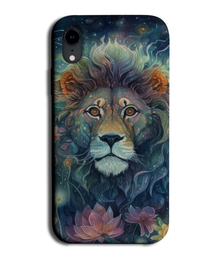 Magical Lions Face Phone Case Cover Majestic Magic Lion Face Night Sky BE44