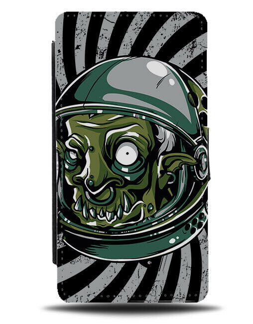 Alien Astronaught Flip Wallet Phone Case Space Aliens Goblin Troll Monster E322
