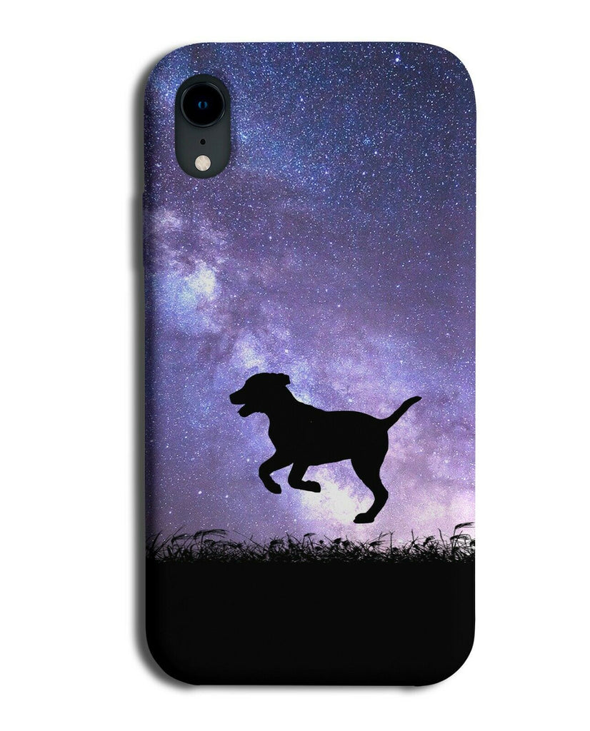 Dog Silhouette Phone Case Cover Dogs Puppy Galaxy Moon Universe i206