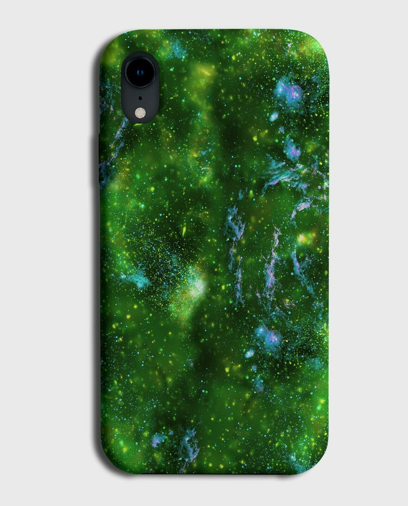 Green Outer Space Phone Case Cover Fun Men Boys Mens Coloured Stars G388