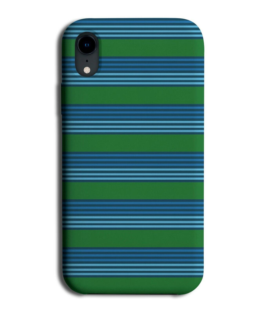 Green and Blue Striped Design Phone Case Cover Stripes Lines Mens Boys E639