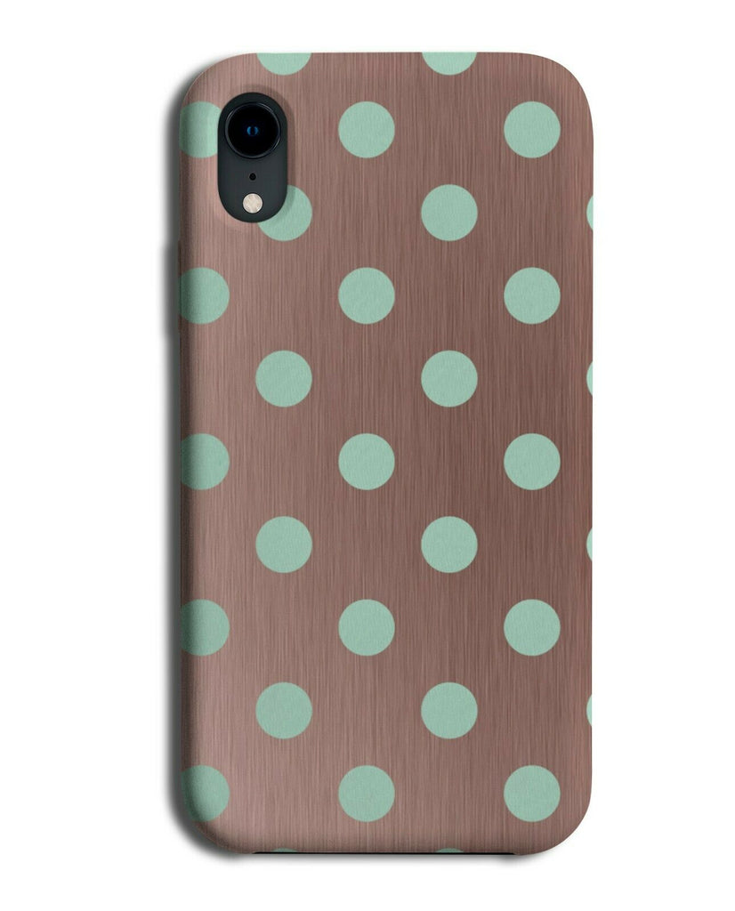 Rose Gold and Pastel Green Phone Case Cover Polka Dot Pattern Dots Mint i489