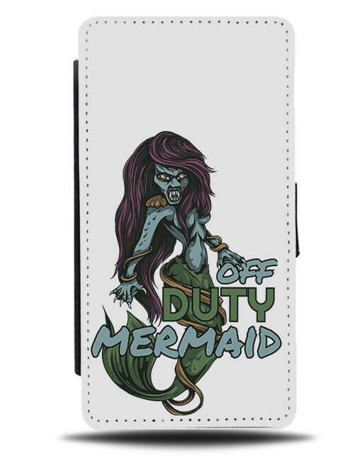 Zombie Mermaid Flip Wallet Phone Case Zombies Mermaid Horror Vampire E539