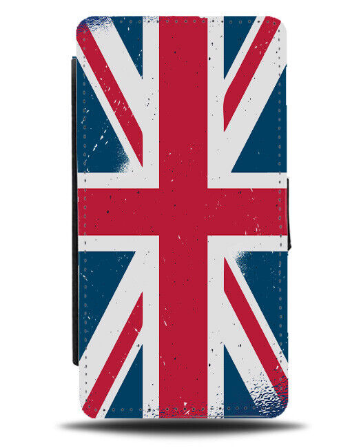 Vintage British Union Jack Flag Flip Wallet Case Great Britain Retro UK K366