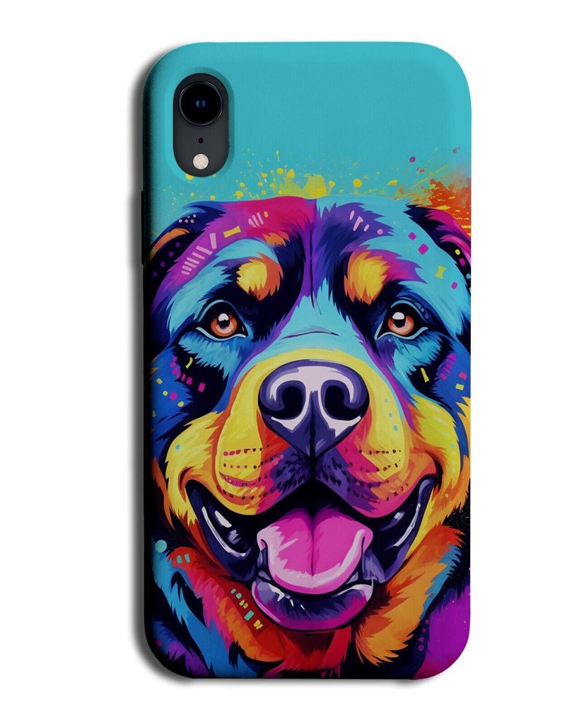 Colourful Rottweiler Phone Case Cover Rottweilers Dog Dogs Colorful Pop Art CB04