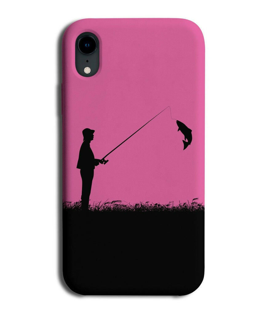 Fishing Phone Case Cover Fisherman Fish Kit Gear Gift Hot Pink Colour i610
