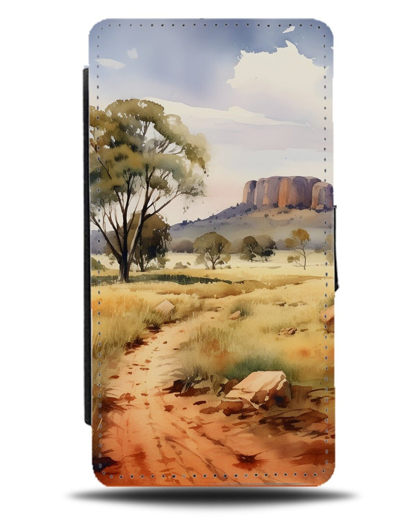 The Australian Outback Painting Flip Wallet Case Wilderness Wild Australia CY81