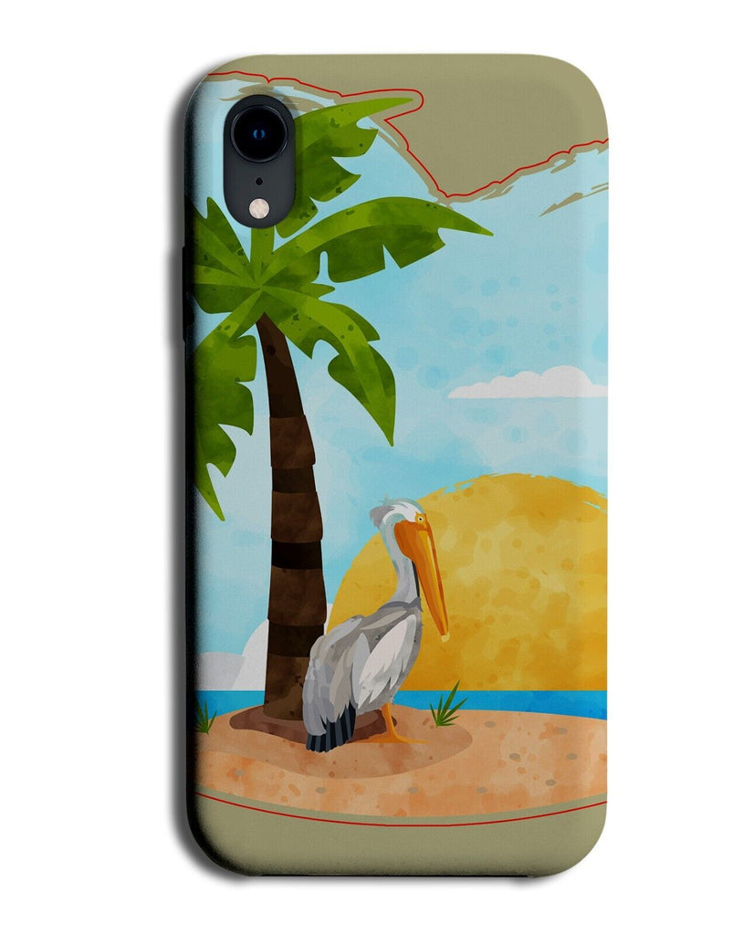 Pelican Oil Painting Phone Case Cover Pelican Bird Tropical Island Exotic BS10