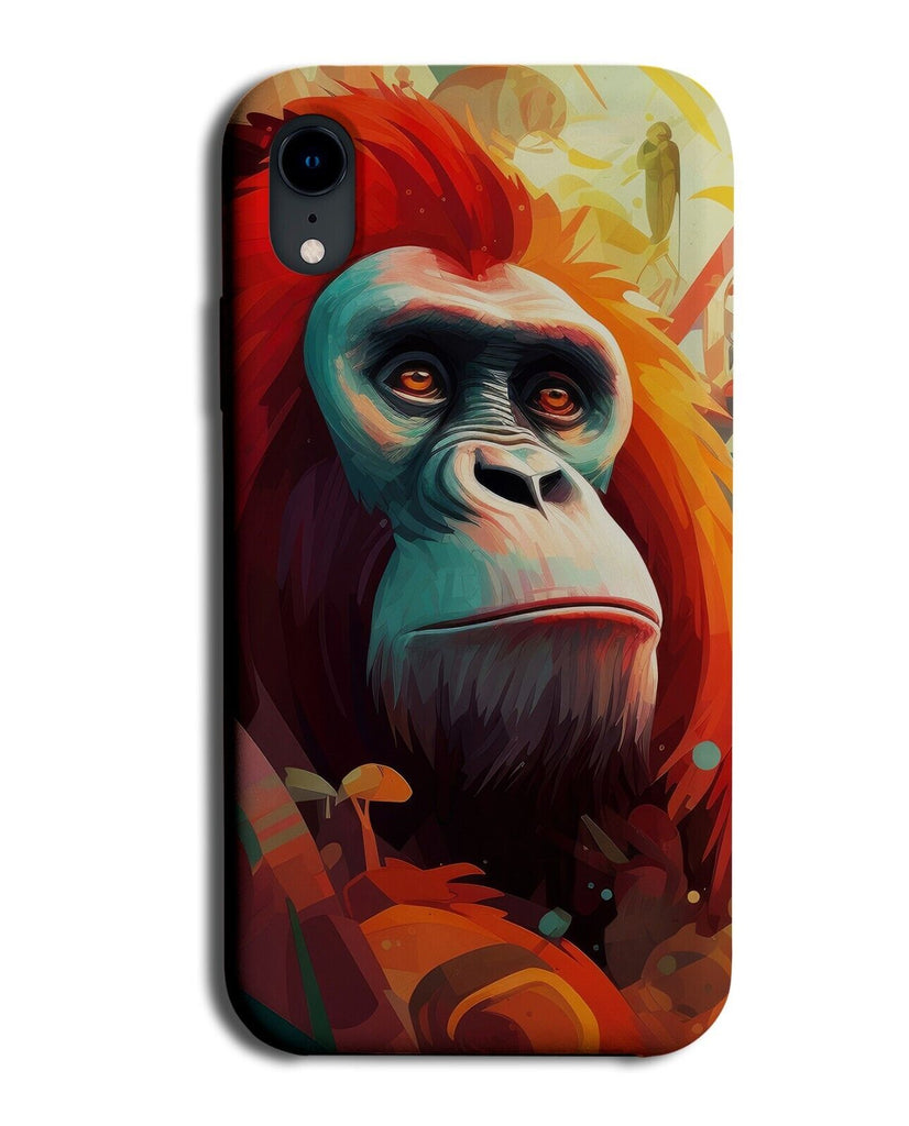 Cartoon Kids Orangutan Face Phone Case Cover Monkey Ginger Animated Monkey DD58