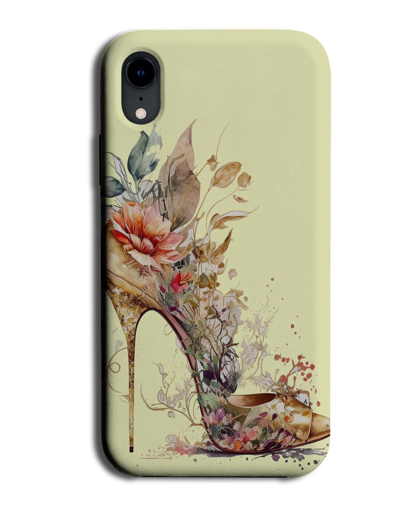 Watercolour Boho Heel Phone Case Cover Heels Shoes Flower Floral Flowery Q903A