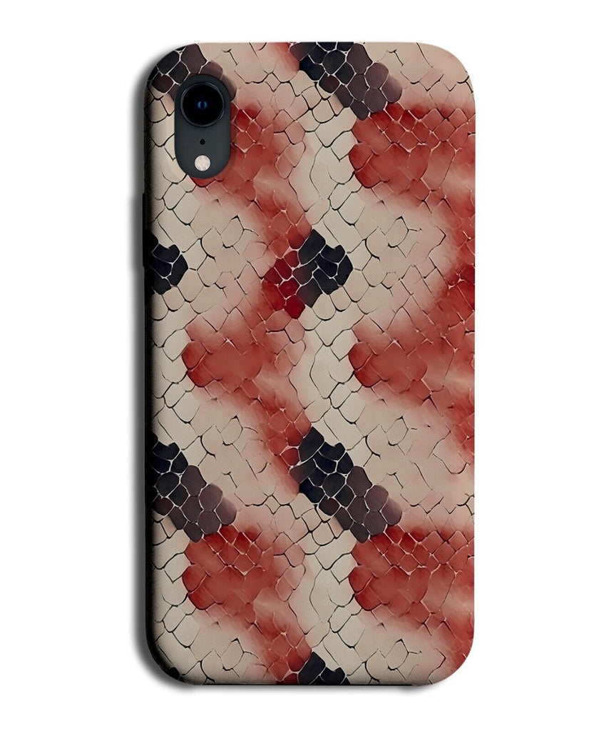 Orange Snake Skin Pattern Phone Case Cover Scales Print Reptiles Gift Style BX95