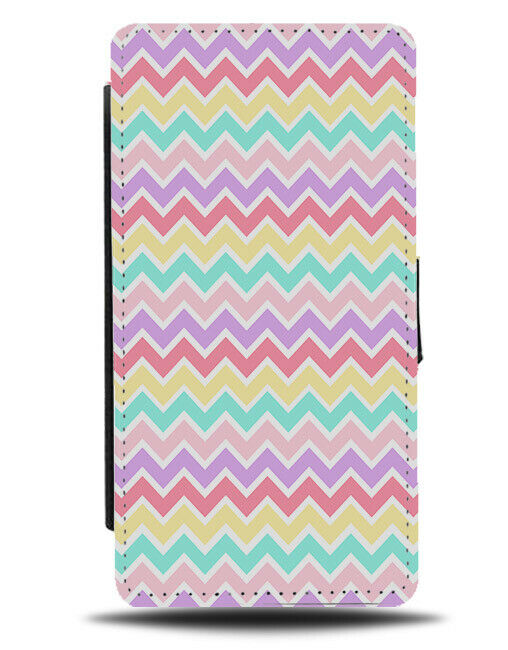 Rainbow Funky Pattern Flip Wallet Case Colourful Patterned Design F735