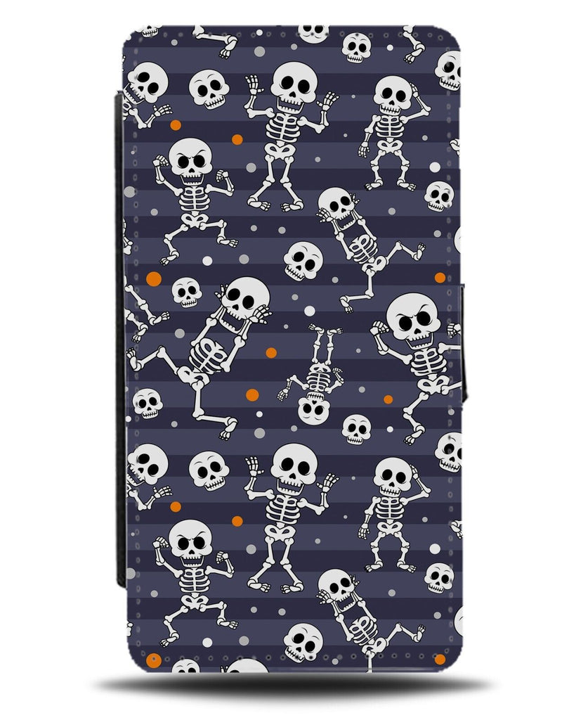 Children's Skelton Bodies Flip Wallet Case Skeletons Kids Halloween Childs CP17