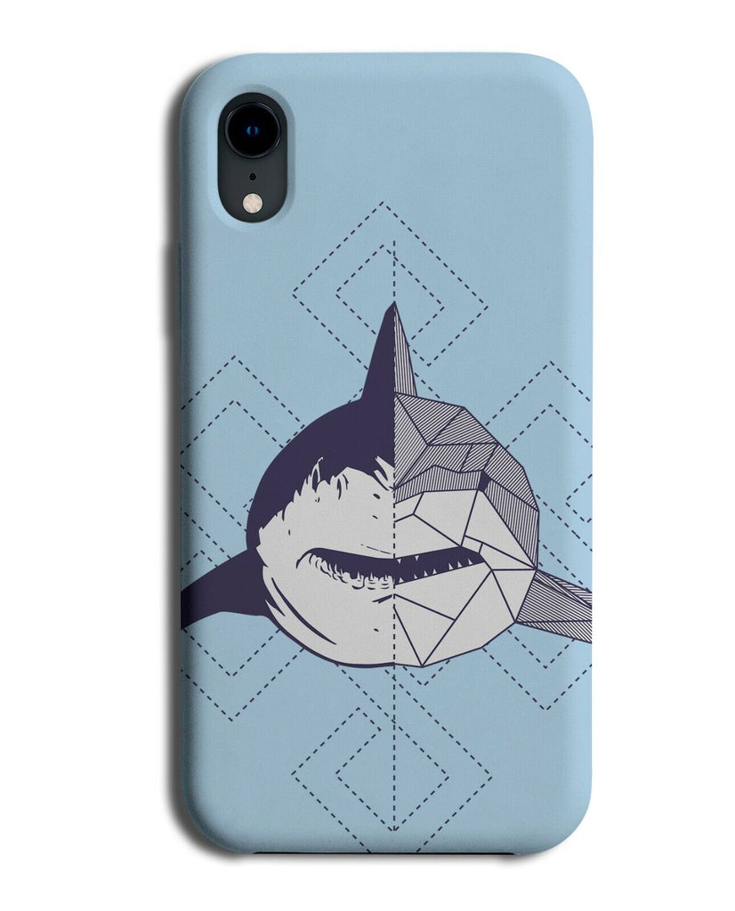 Tribal Shark Shapes Phone Case Cover Geometric Lines Great White Fish Sea K266