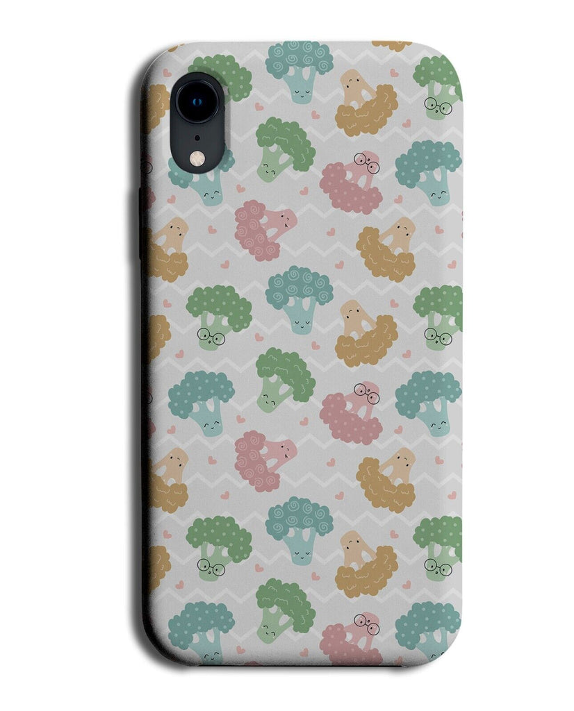 Broccoli Pattern Phone Case Cover Broccolis Kawaii Colourful Kawaiis Style Q861
