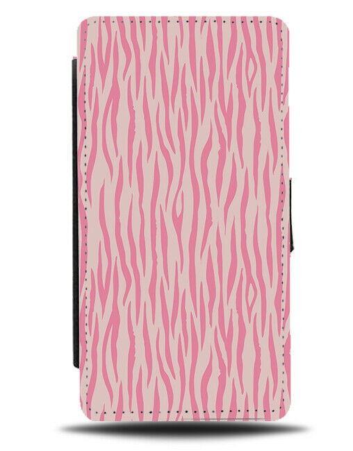 Baby Pink and Hot Pink Safari Pattern Flip Wallet Case Print Stripes Tiger F108