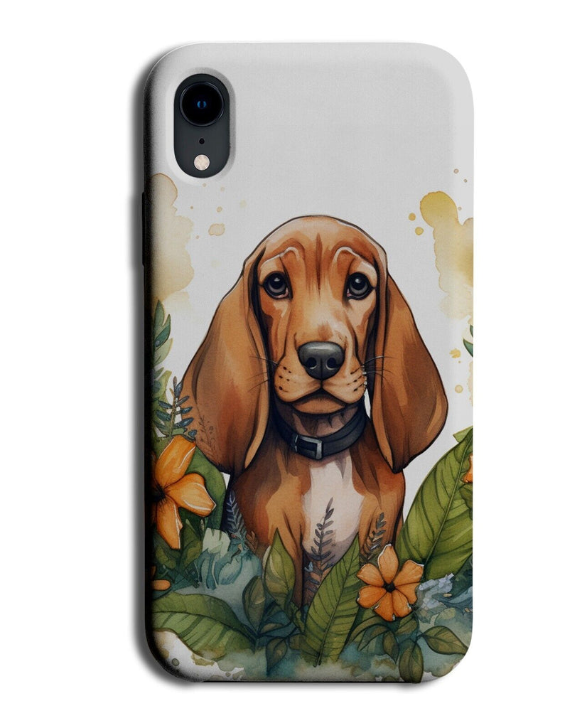 Cartoon Bloodhound Floppy Ears Phone Case Cover Dog Dogs Bloodhounds Hound DC16