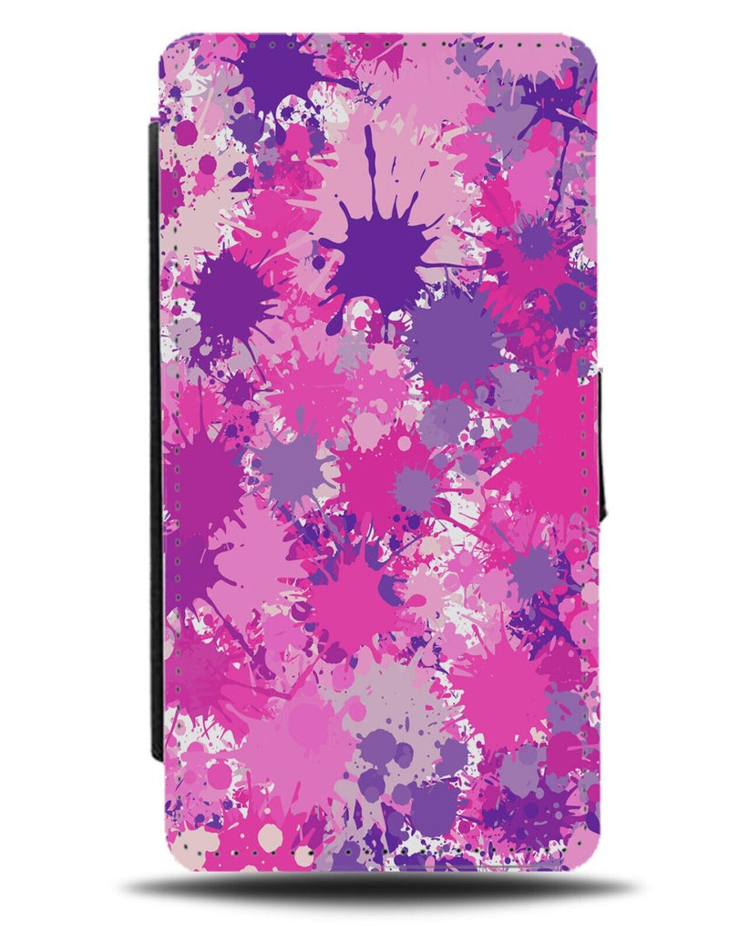 Girls Paintballing Flip Wallet Case Paintball Paint Ball Balls Girl Womens BA12