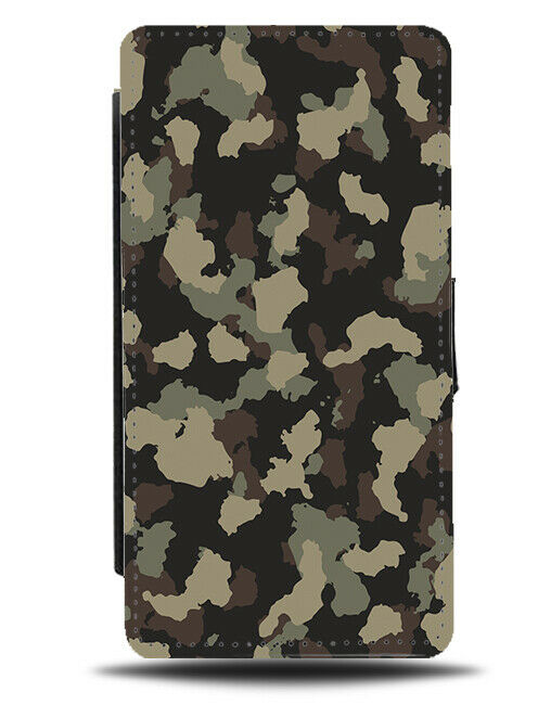 Army Coloured Camo Flip Wallet Case Camouflage Design Theme Style Themed H577