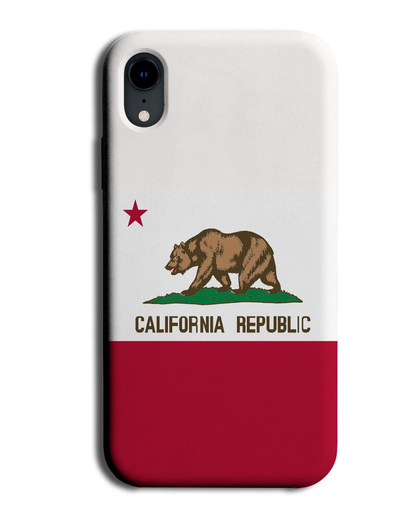 Californian State Flag Phone Case Cover California Bear Republic Bear USA P209