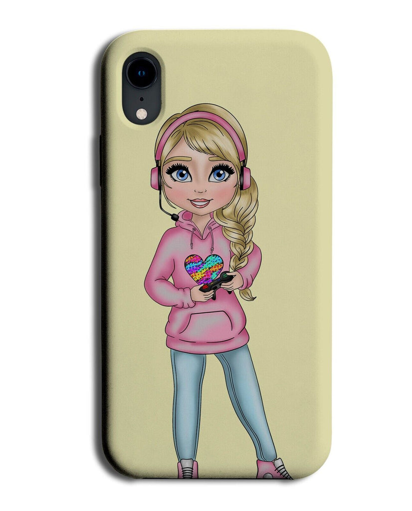 Blonde Gamer Girl Phone Case Cover Gaming Girls Women Hair Pink Blondie AP91