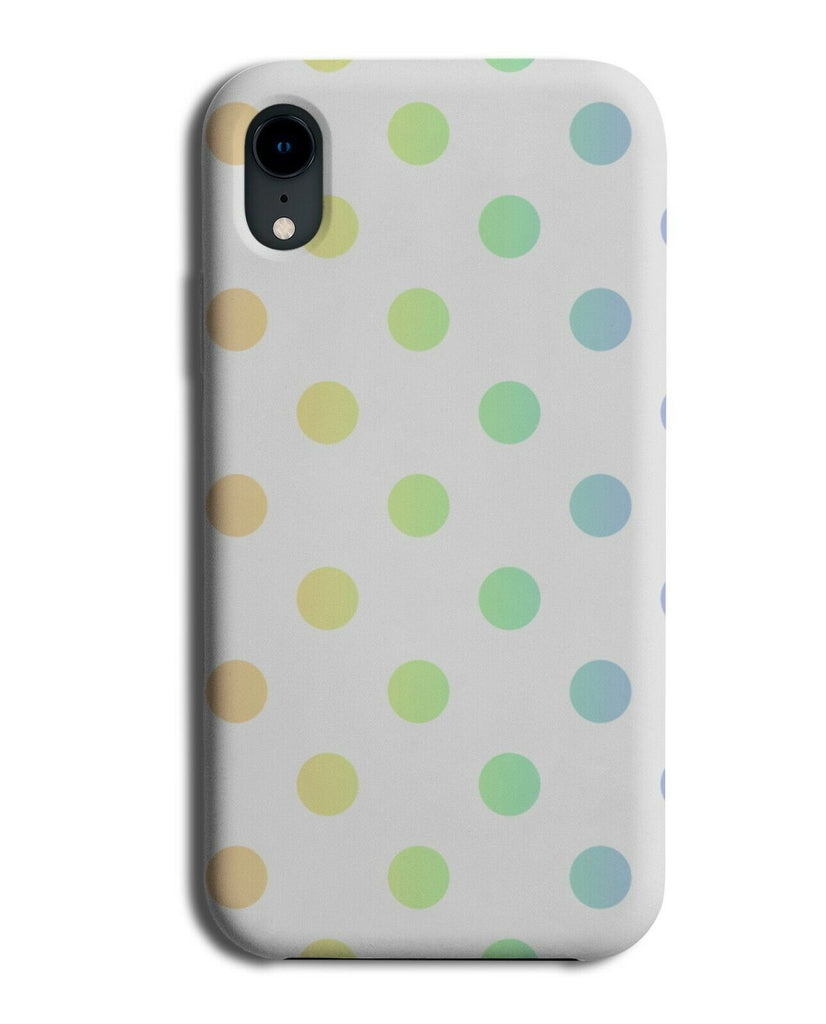 White and Rainbow Polka Dot Pattern Phone Case Cover Dots Spots Colourful i579