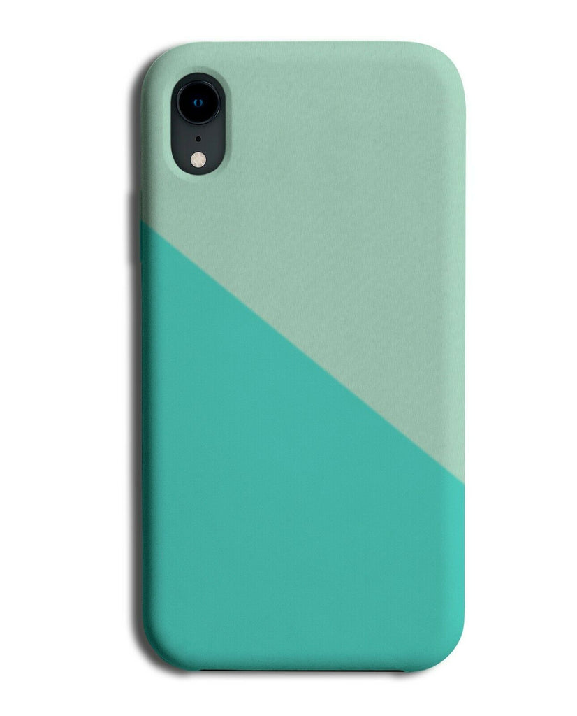Mint Green and Turquoise Green Phone Case Cover Light Pastel Pale Green i419