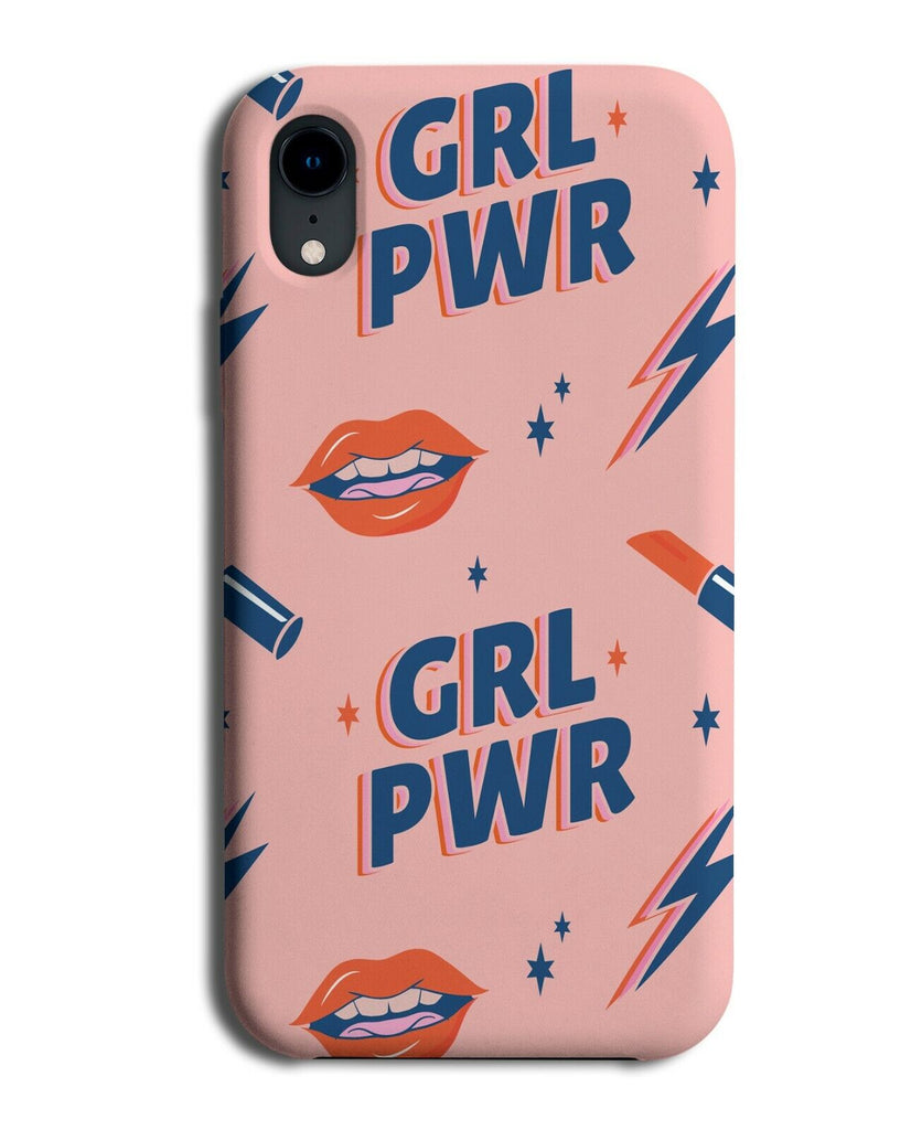 Pink Girl Power Phone Case Cover Pattern Lipstick Girls Lips Style Feminist E597
