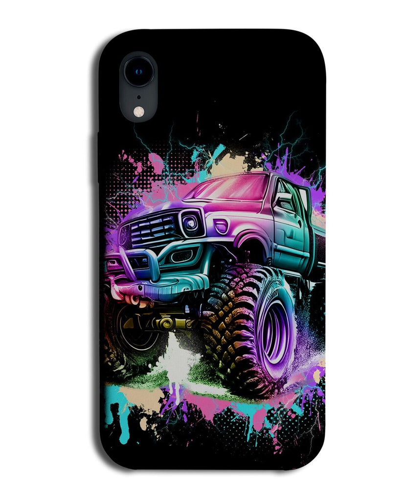 Colourful Monster Truck Phone Case Cover Trucks Colour Splash Pop Art Car DH50
