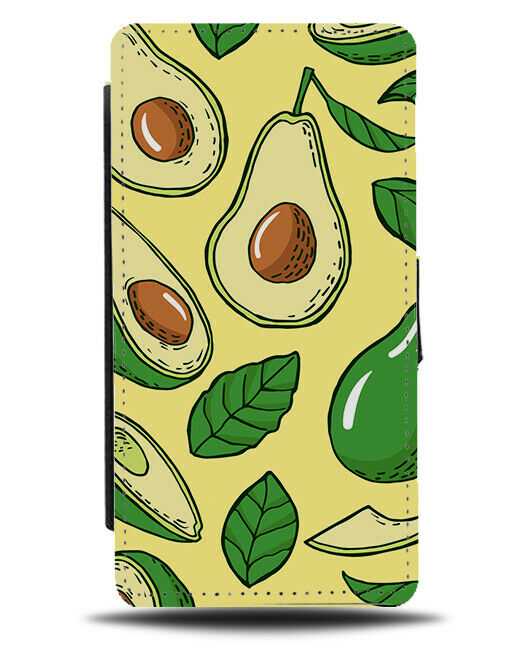 Large Avocados Flip Wallet Case Avocado Avocados Green Leaf Girls E827