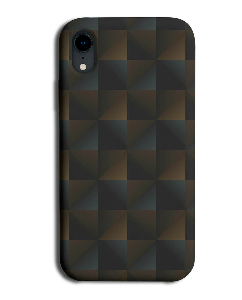 Boys Black Funky Shaped Phone Case Cover Shapes Geometric 3D Illusion Print H363