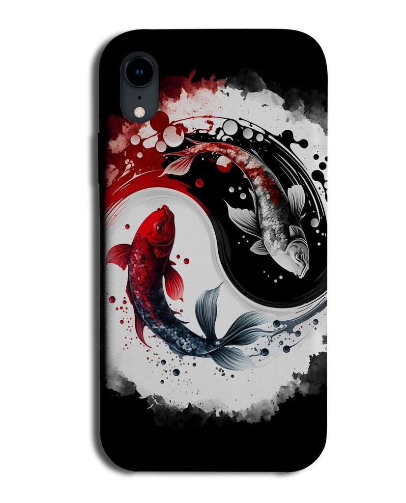 Circling Spiritual Koi Fish Phone Case Cover Kois Japan Yin Yan Peace Love BG71