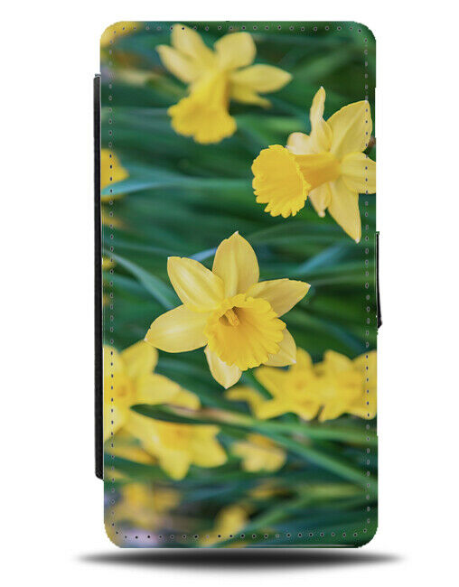 Yellow Daffodil Flip Wallet Phone Case Daffodils Flower Flowers Photo si552