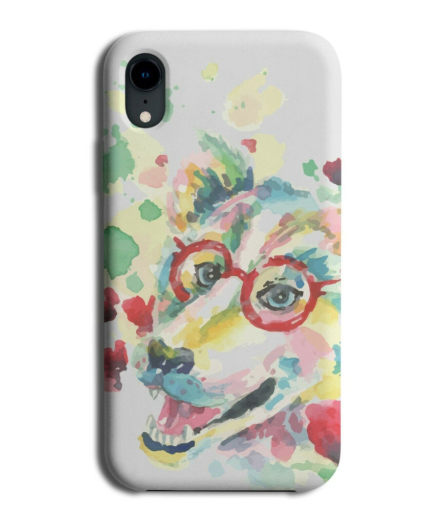 Oil Painting Of A Dog Phone Case Cover Art Artwork Drawing Colourful Dogs E404