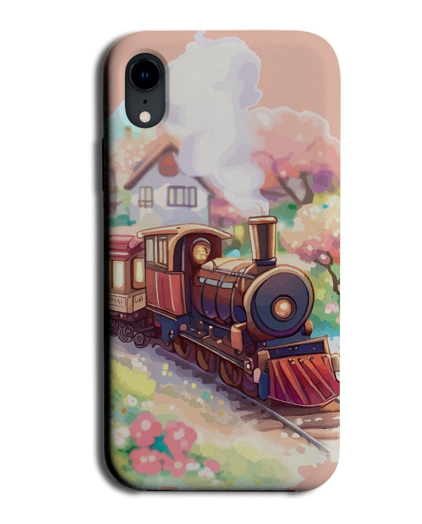 Storybook Anime Train Phone Case Cover Cartoon Comic Book Style Trains Art DG18