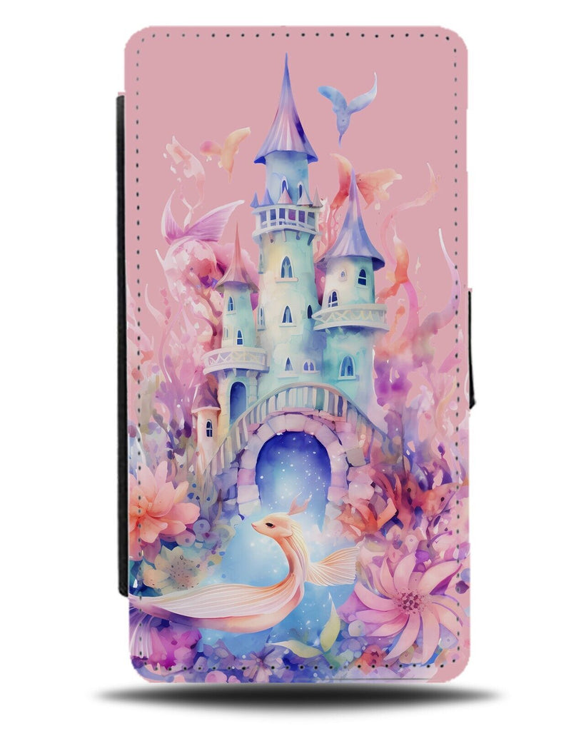 Pink Mermaid Under The Sea Princess Castle Flip Wallet Case Princesses CS57